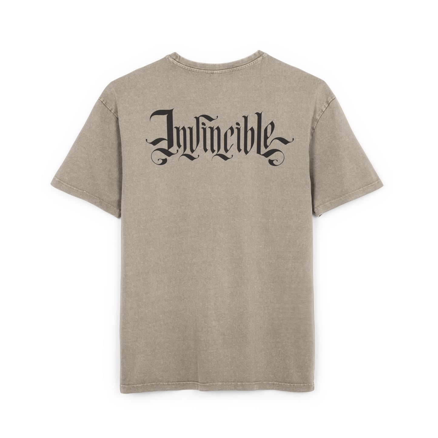 INVINCIBLE Men's Acid Washed Heavy Oversize Tee