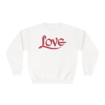 LOVE SWEATSHIRT RED/PINK Unisex NuBlend® Crewneck Sweatshirt