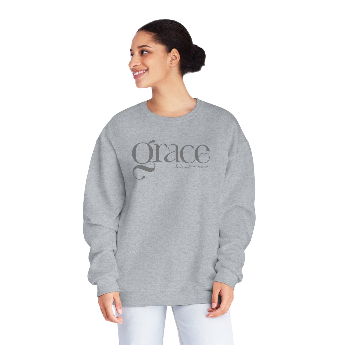 GRACE - BEST WHEN SHARED  Unisex NuBlend® Crewneck Sweatshirt