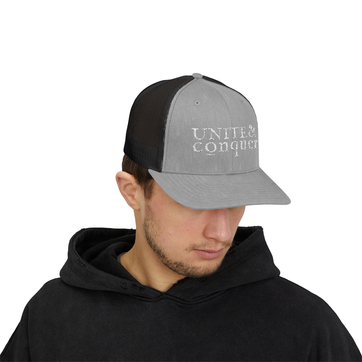 UNITE AND CONQUER Snapback Trucker Cap