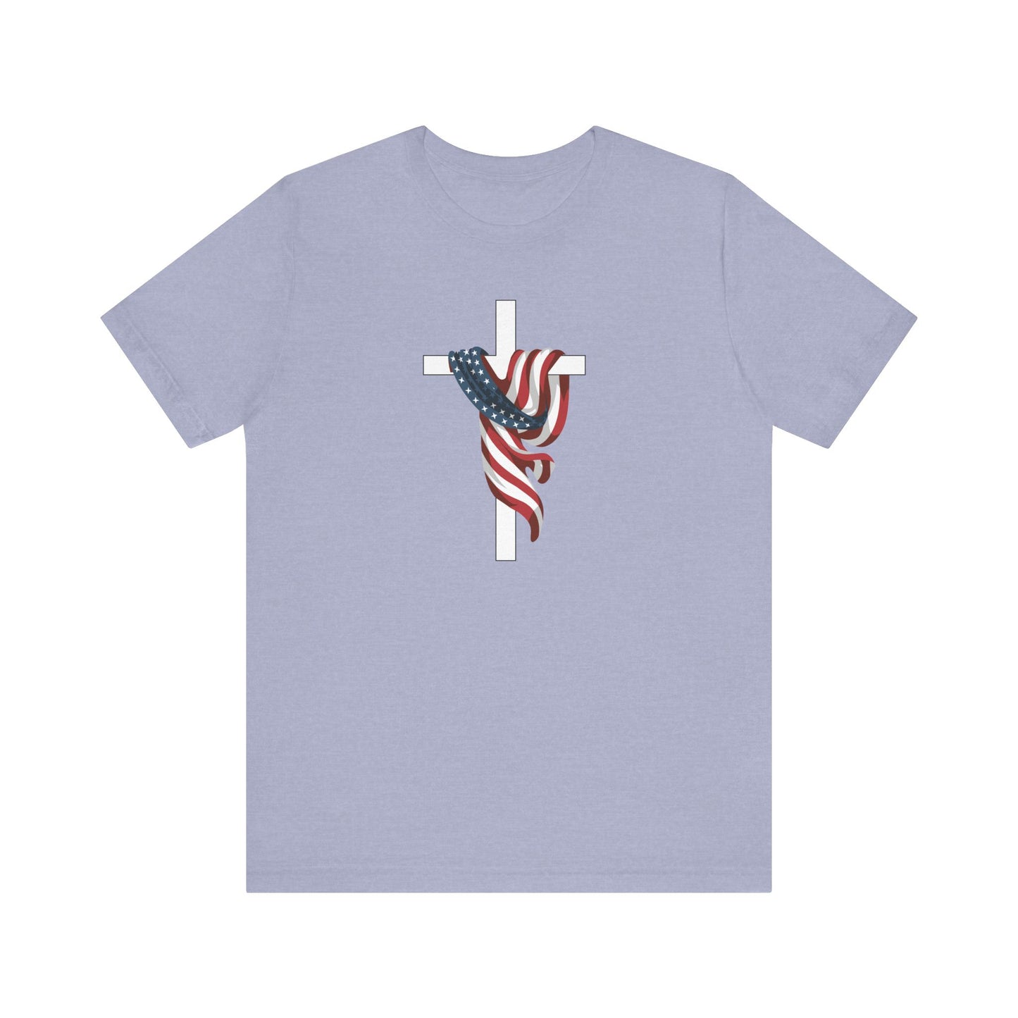 Patriotic Cross Unisex Tee Shirt