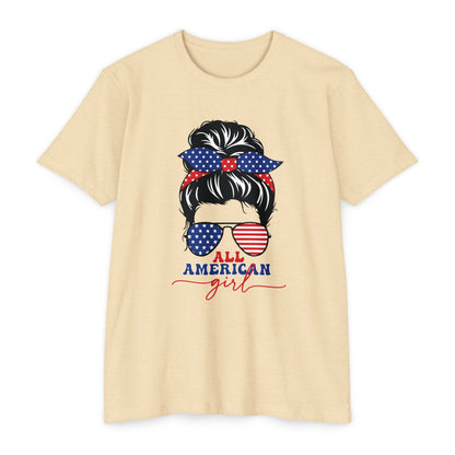 ALL AMERICAN GIRL Unisex CVC Jersey T-shirt