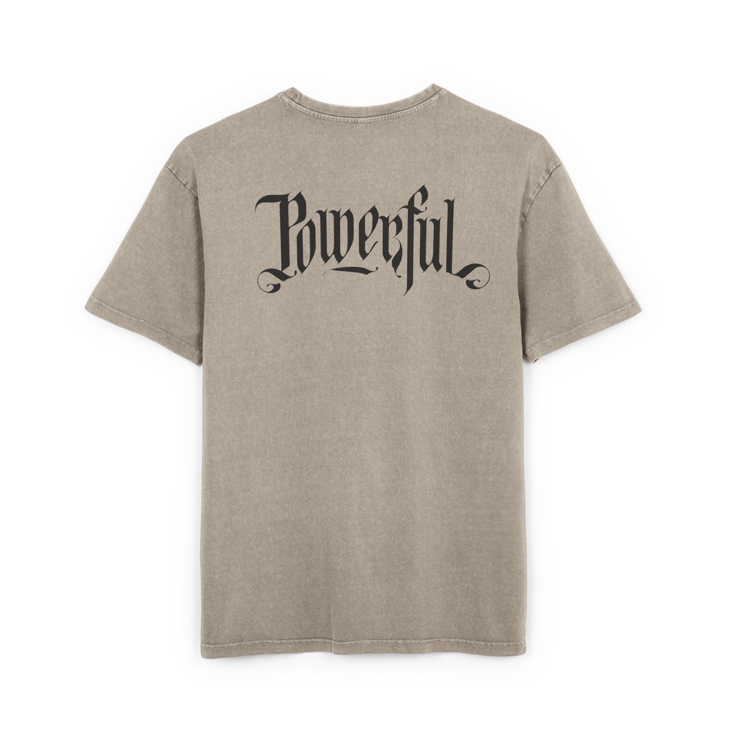 POWERFUL Ovdersized Men's Acid Washed Tee