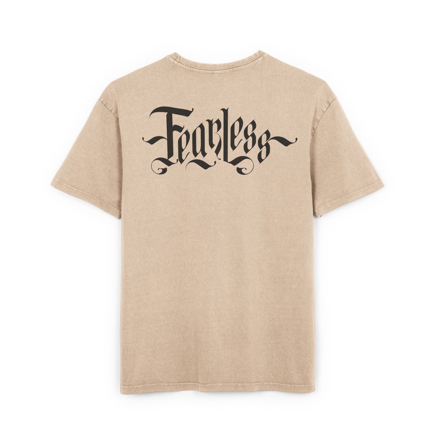 FEARLESS - oversized Acid Washed Tee for Men