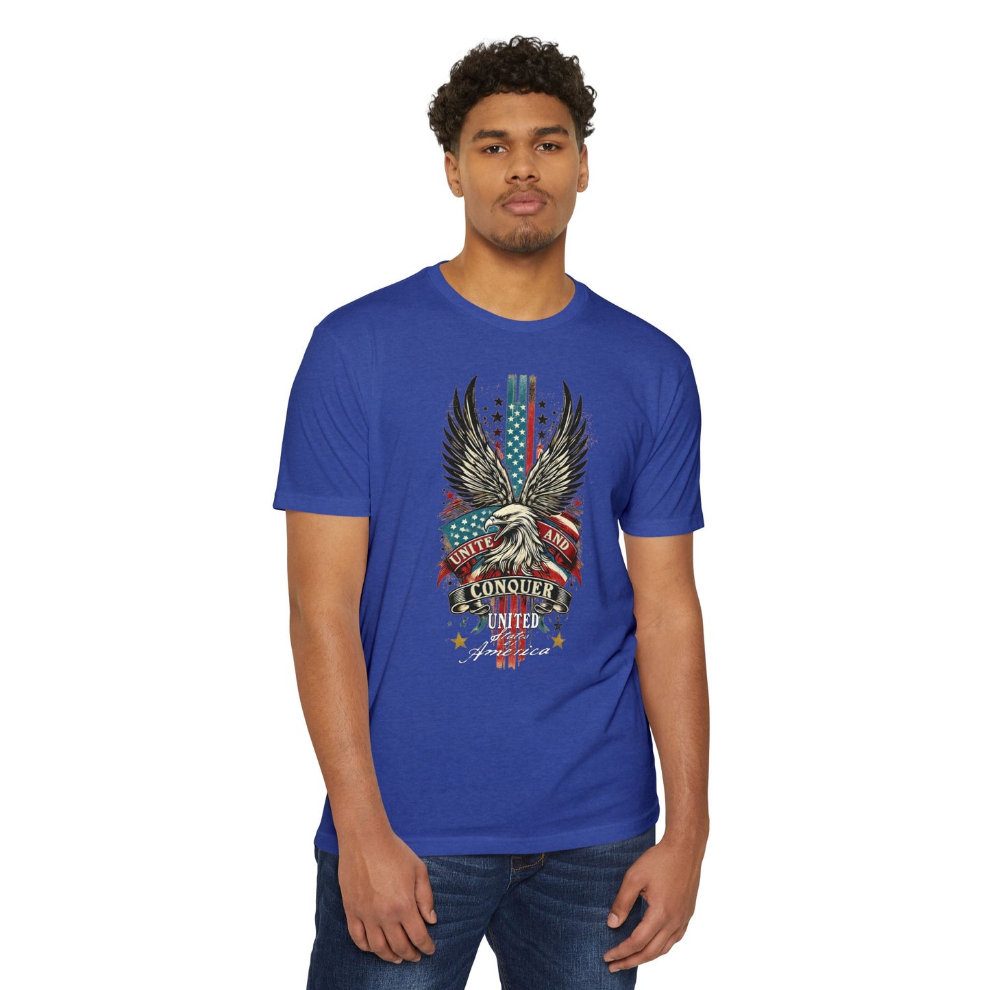 UNITE AND CONQUER  Unisex CVC Jersey T-shirt