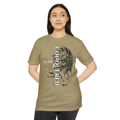 LION OF JUDAH HAS CONQUERED Unisex T-shirt