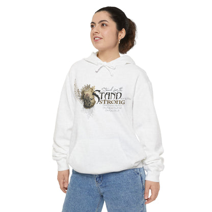 STAND STRONG Unisex Garment-Dyed Hoodie