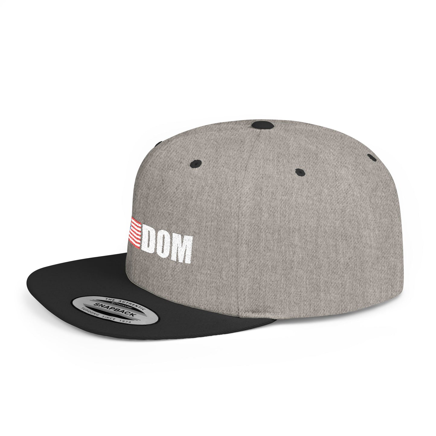 FREEDOM-Inspired Flat Bill Snapback Hat,
