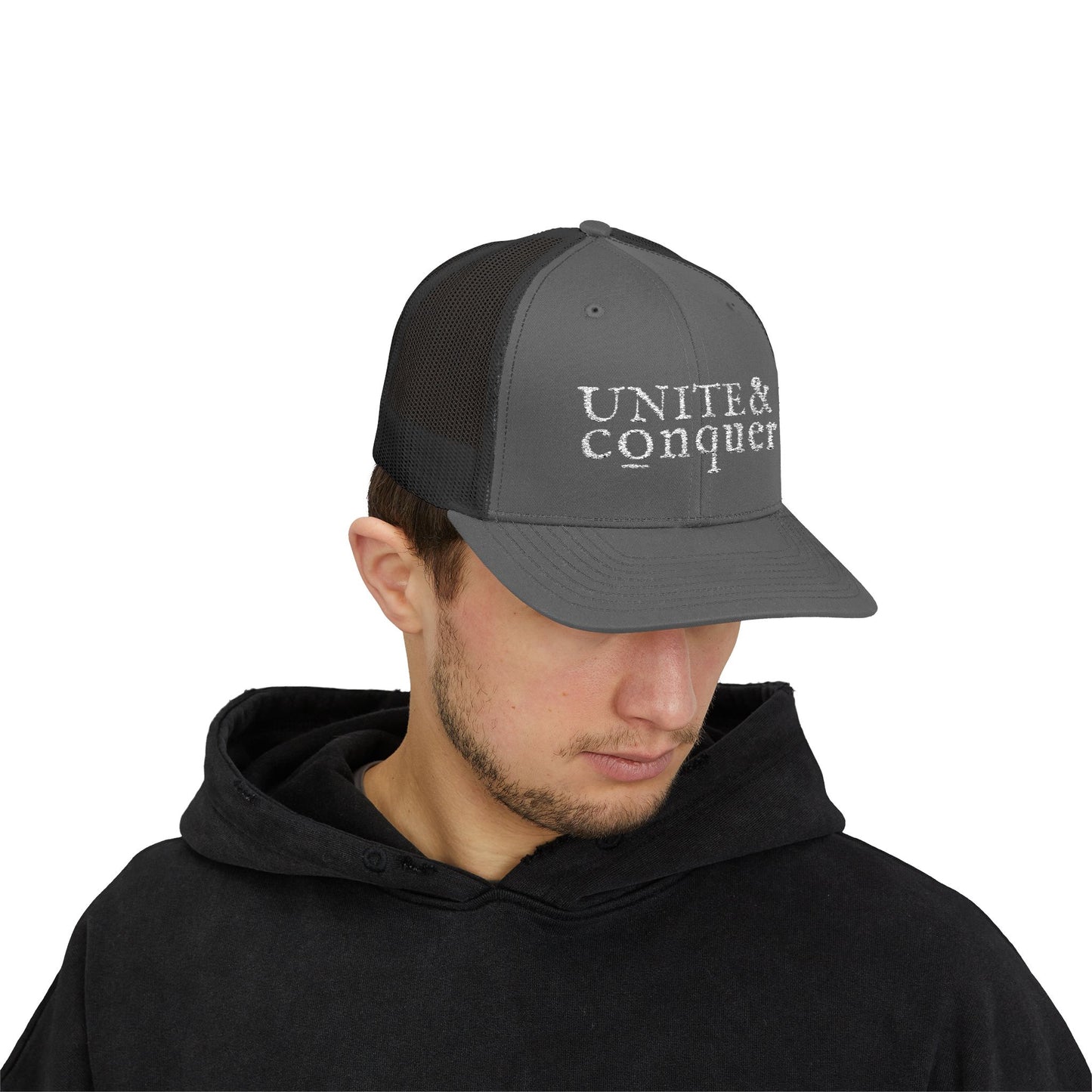 UNITE AND CONQUER Snapback Trucker Cap