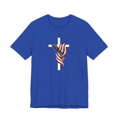 Patriotic Cross Unisex Tee Shirt