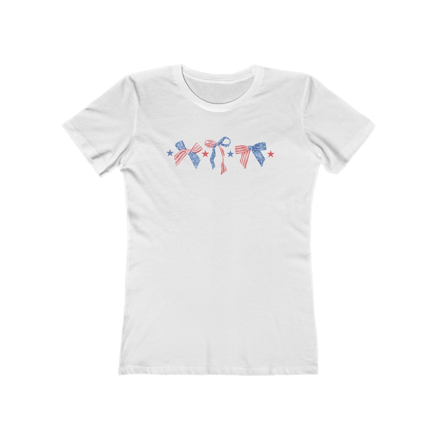 USA PATRIOTIC BOWS  Tee for Women