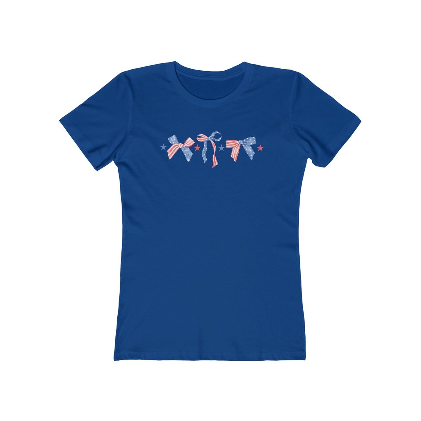 USA PATRIOTIC BOWS  Tee for Women