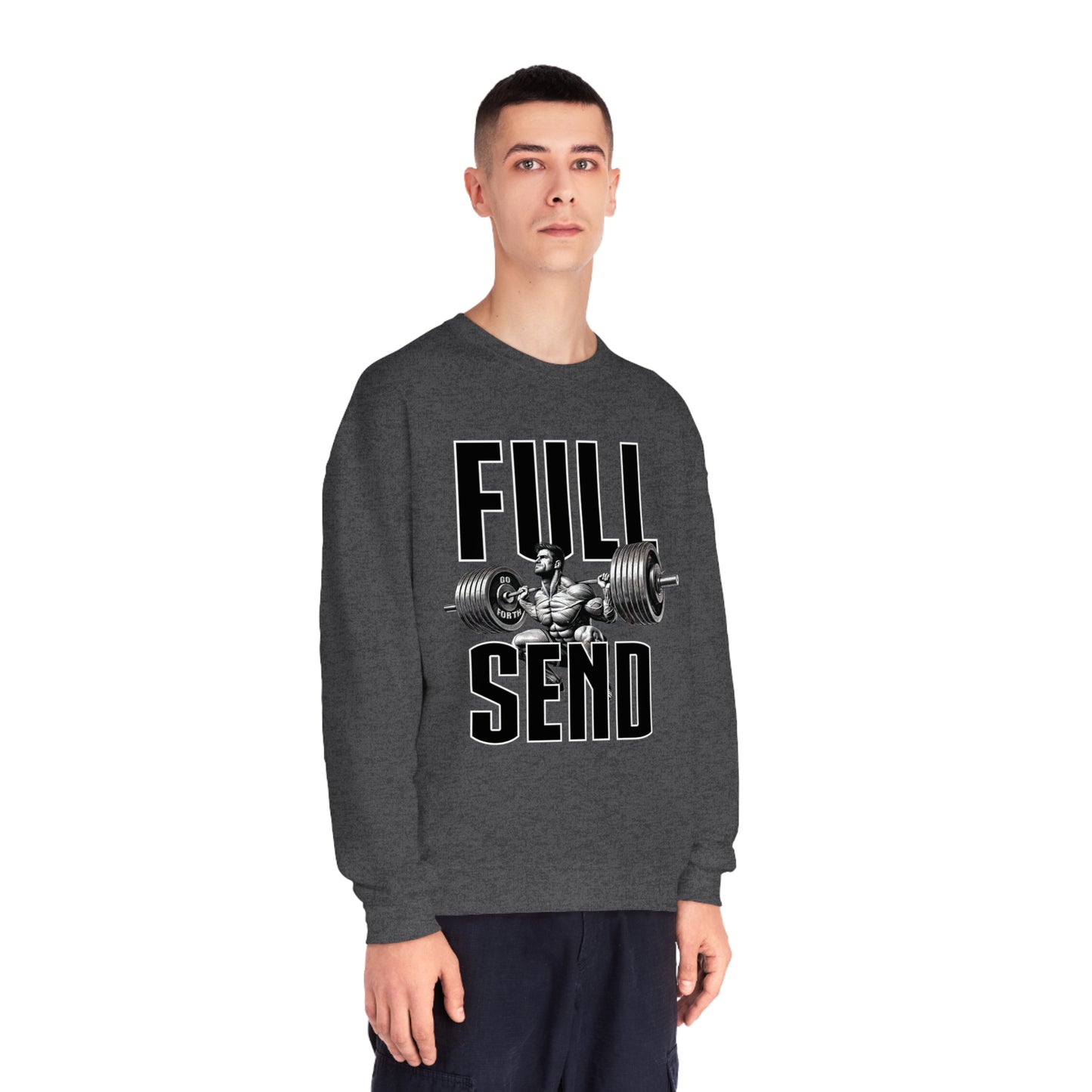 FULL SEND WEIGHTS Unisex NuBlend® Crewneck Sweatshirt