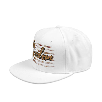 FREEDOM W/ CAMO FLAG Embroidered Snapback hat