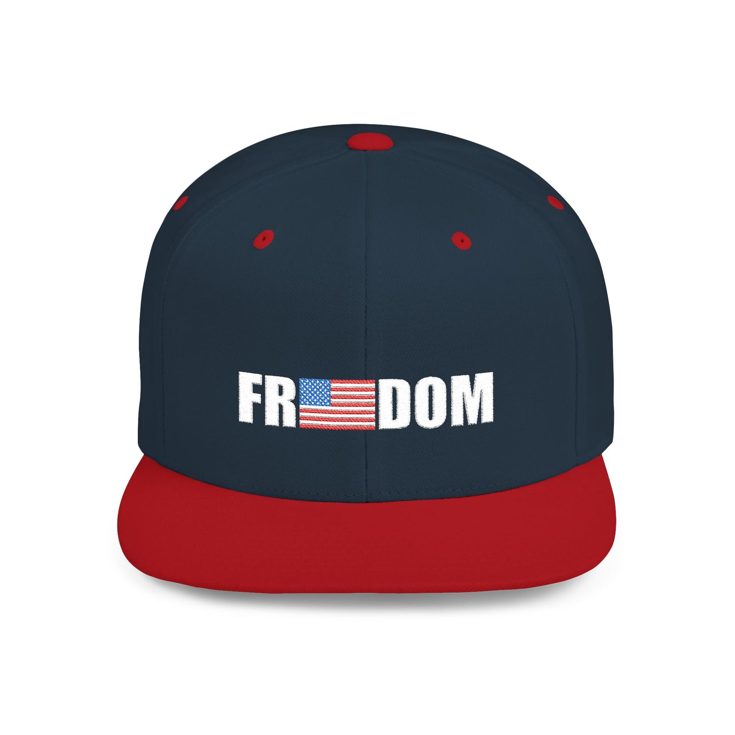 FREEDOM-Inspired Flat Bill Snapback Hat,