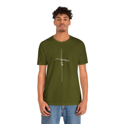 LOVE Cross Unisex Tee Shirt.