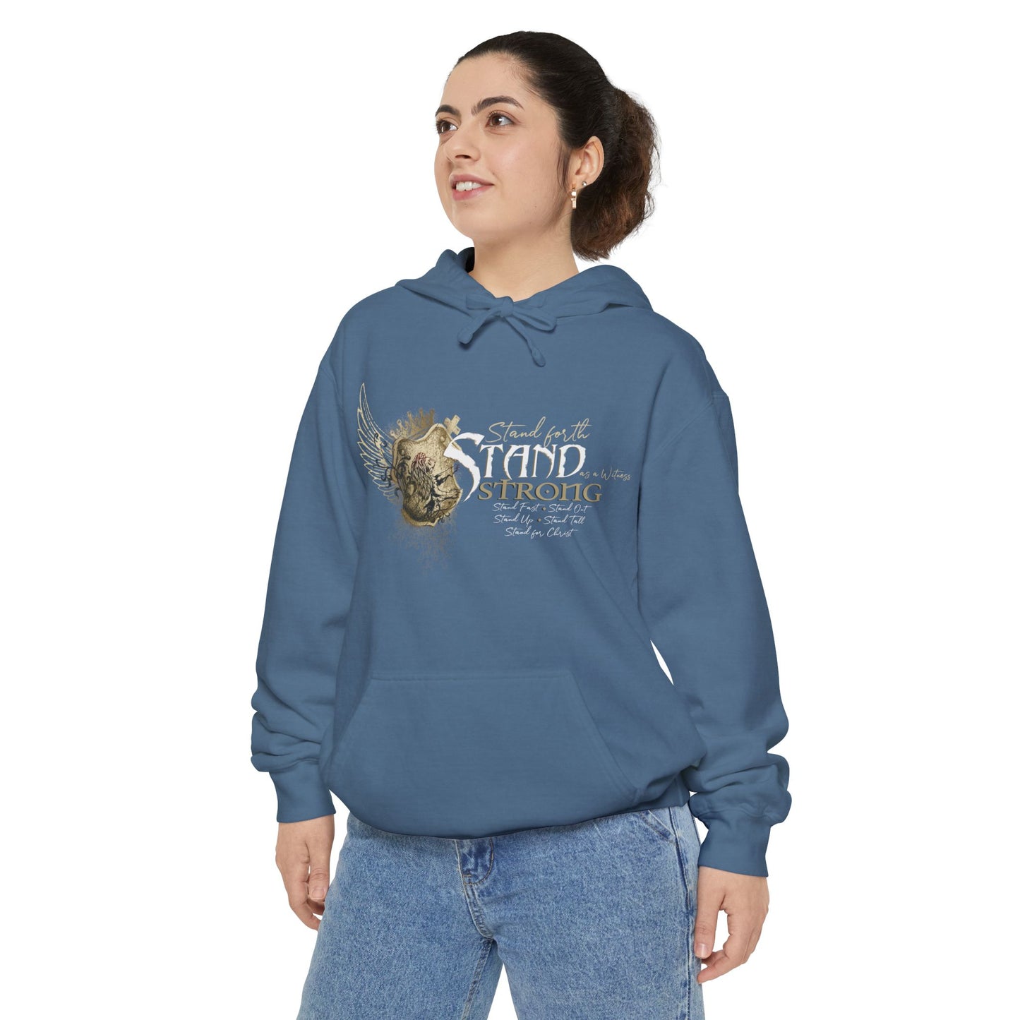 STAND STRONG Unisex Garment-Dyed Hoodie