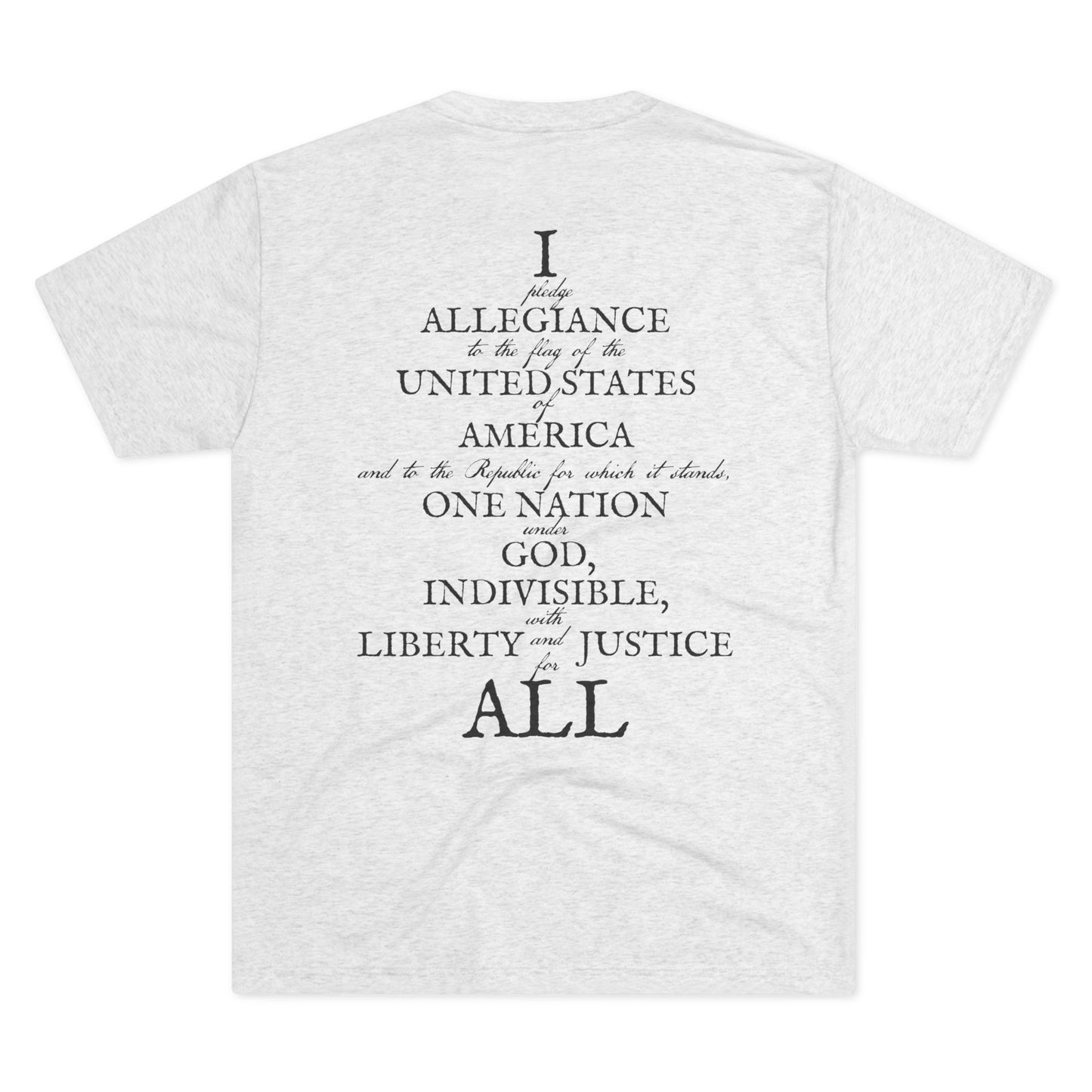 WEAR YOUR ALLEGIANCE Unisex Tri-Blend Crew Tee
