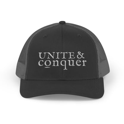 UNITE AND CONQUER Snapback Trucker Cap