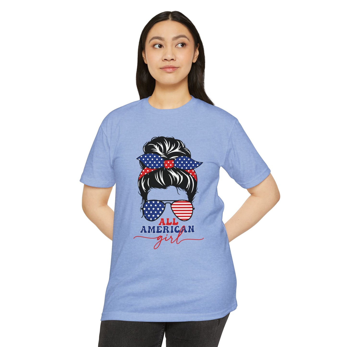 ALL AMERICAN GIRL Unisex CVC Jersey T-shirt