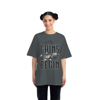 LET THE GAINS BEGIN Beefy-T®  Short-Sleeve T-Shirt