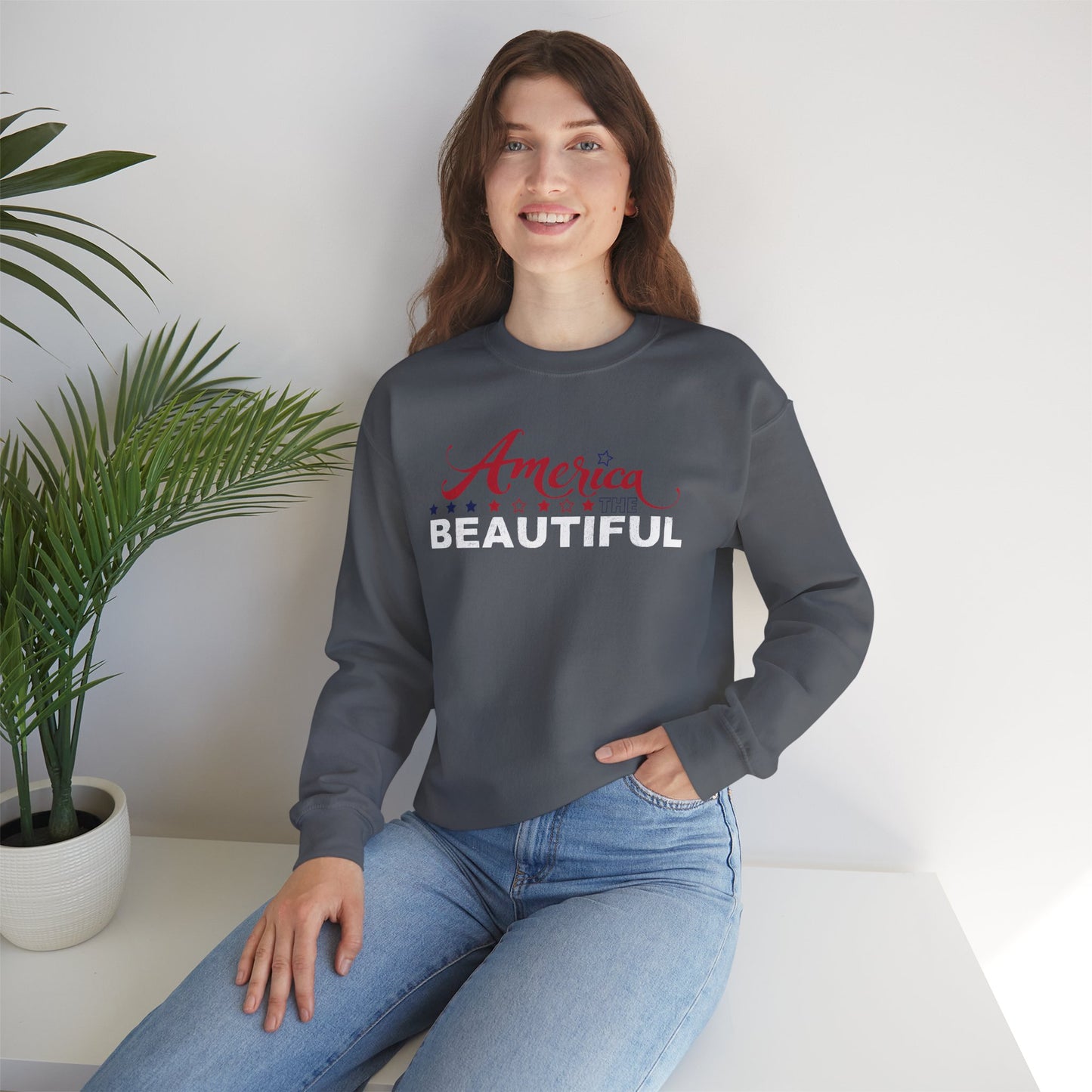 AMERICA THE BEAUTIFUL Unisex Heavy Blend™ Crewneck Sweatshirt