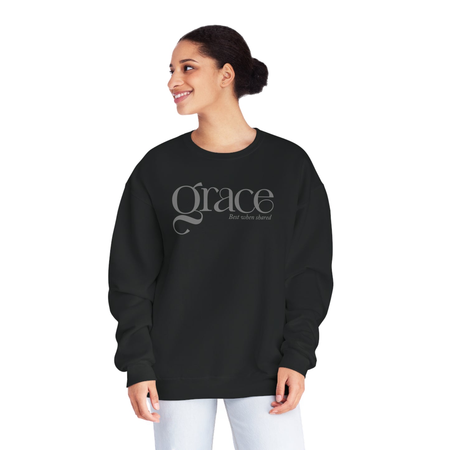 GRACE - BEST WHEN SHARED  Unisex NuBlend® Crewneck Sweatshirt