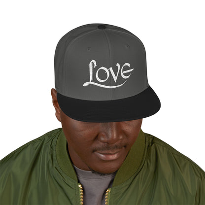 LOVE Embroidered Snapback Hat