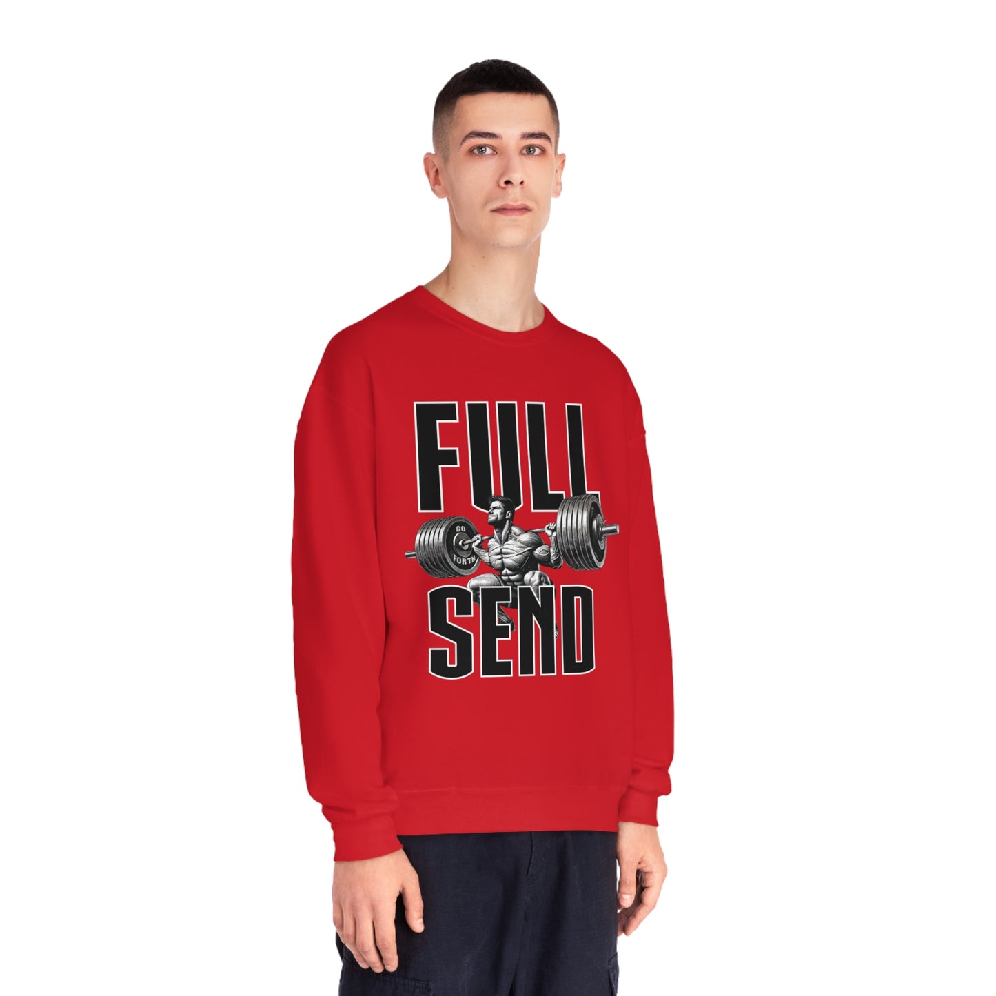 FULL SEND WEIGHTS Unisex NuBlend® Crewneck Sweatshirt