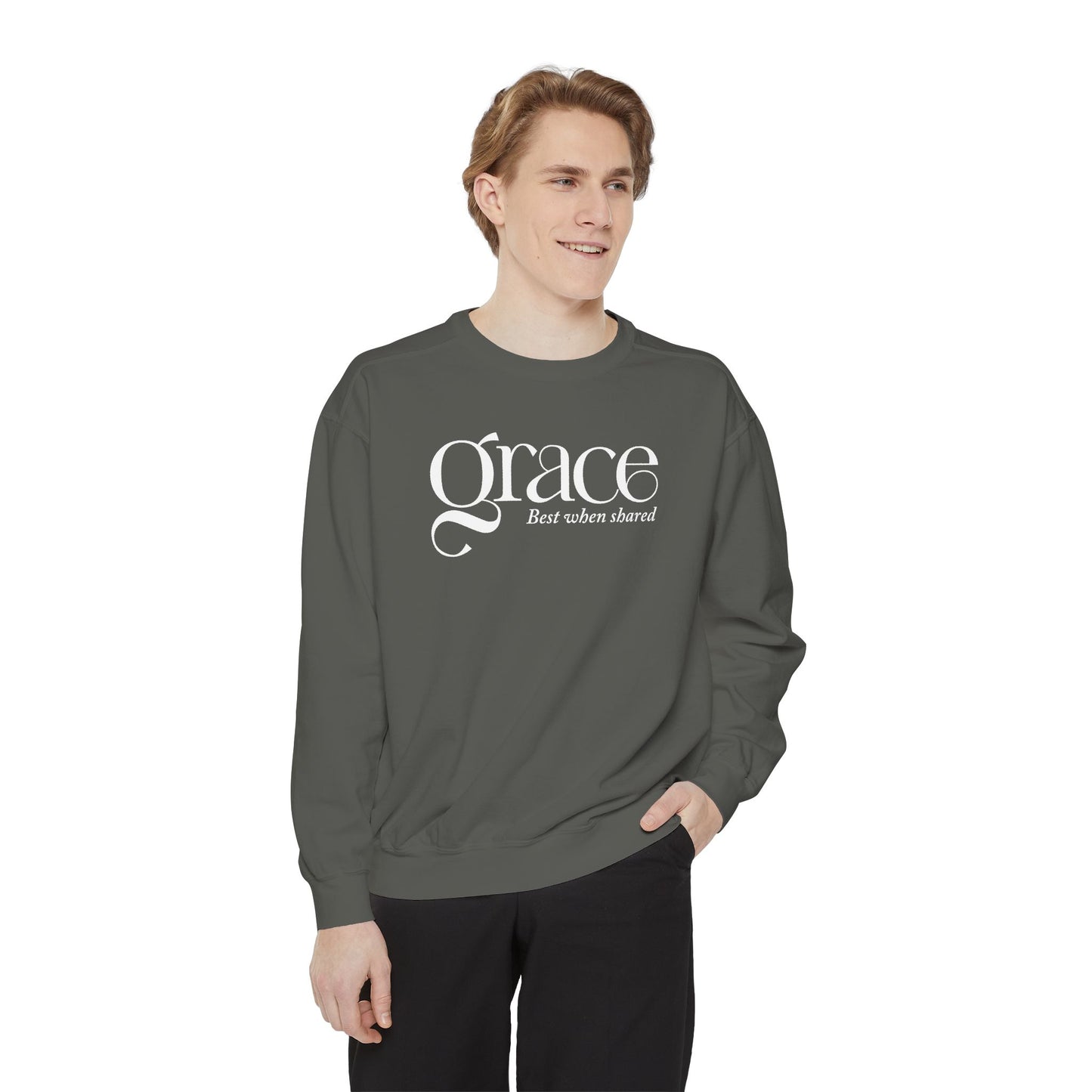 GRACE - BEST WHEN SHARED Sweatshirt - 2 Corinthians 12:9