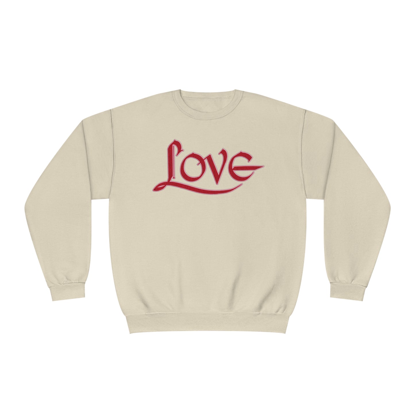 LOVE SWEATSHIRT RED/PINK Unisex NuBlend® Crewneck Sweatshirt