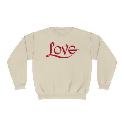 LOVE SWEATSHIRT RED/PINK Unisex NuBlend® Crewneck Sweatshirt