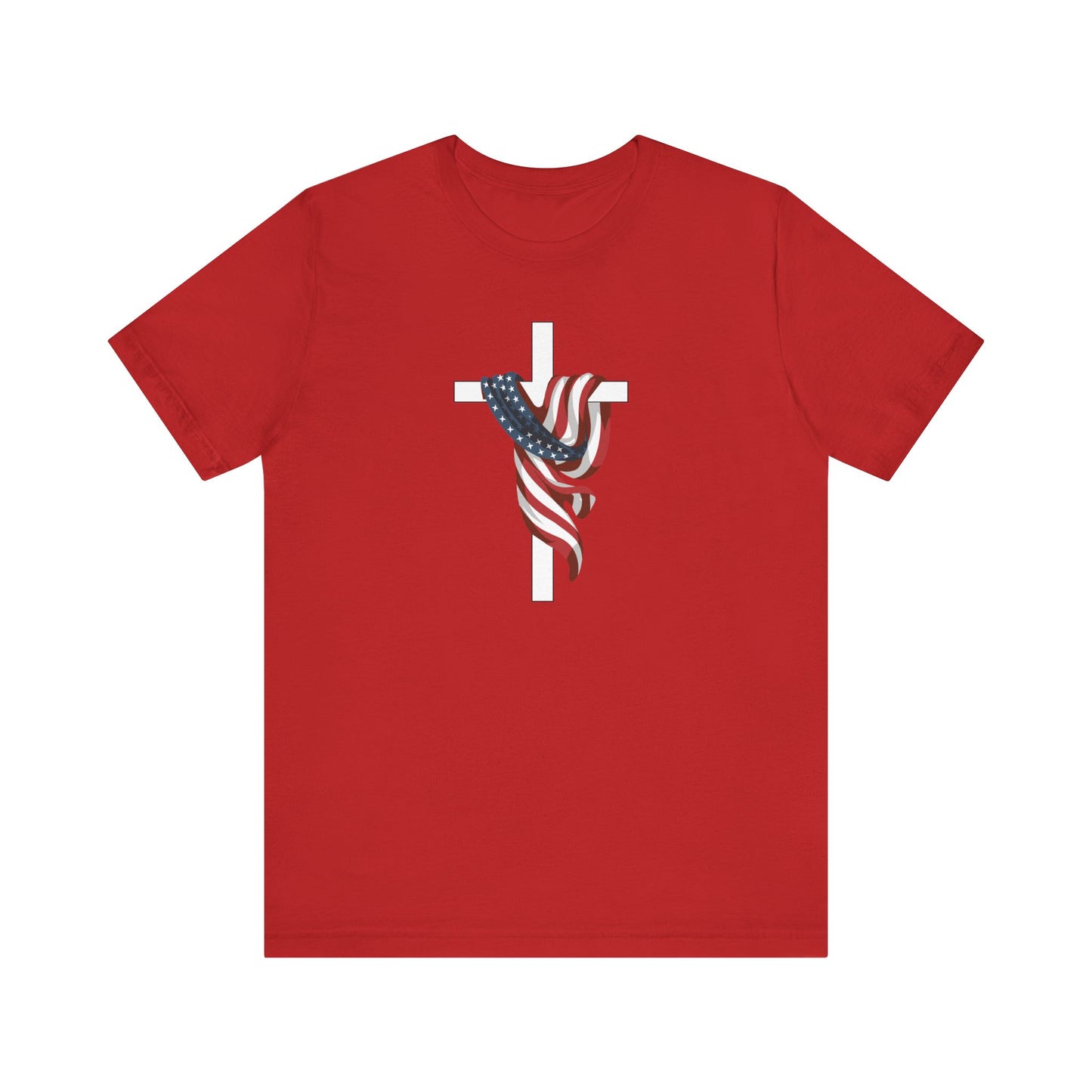 Patriotic Cross Unisex Tee Shirt