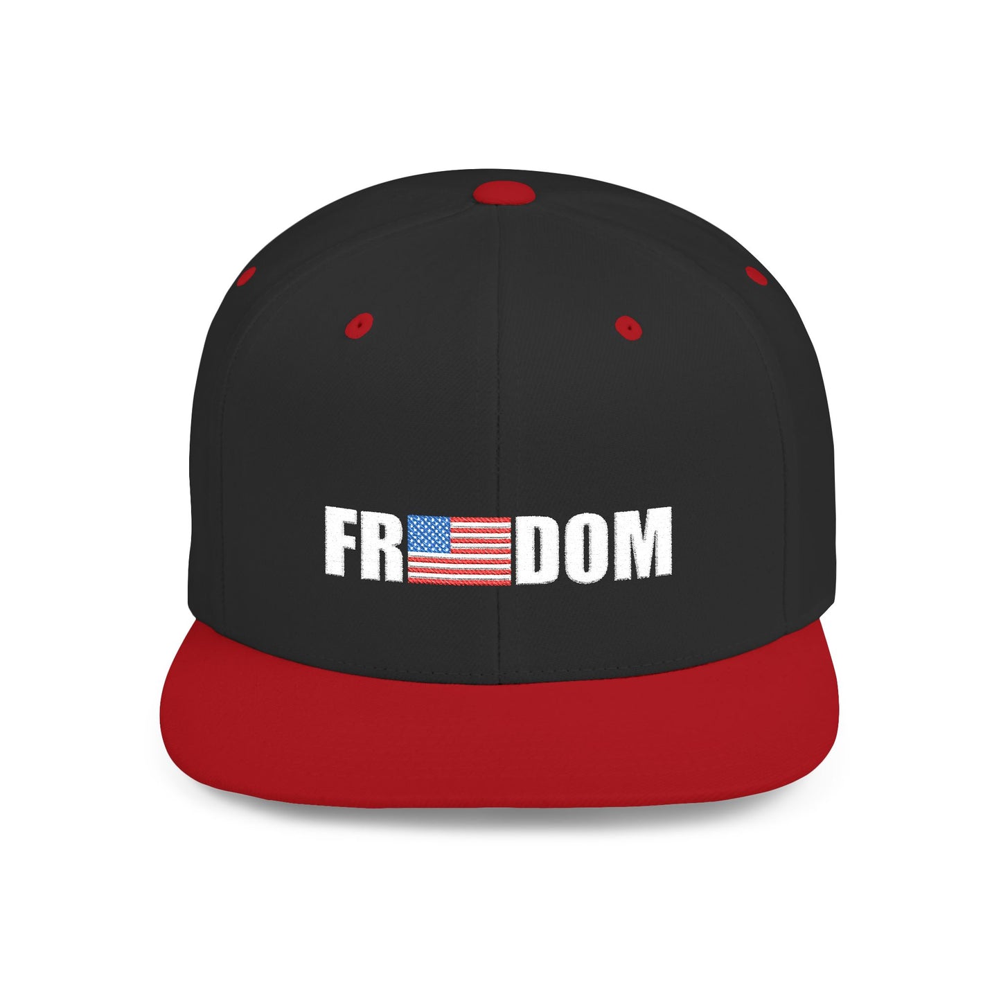 FREEDOM-Inspired Flat Bill Snapback Hat,