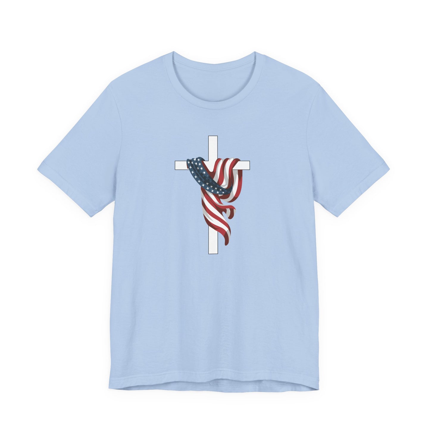 Patriotic Cross Unisex Tee Shirt