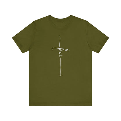 LOVE Cross Unisex Tee Shirt.