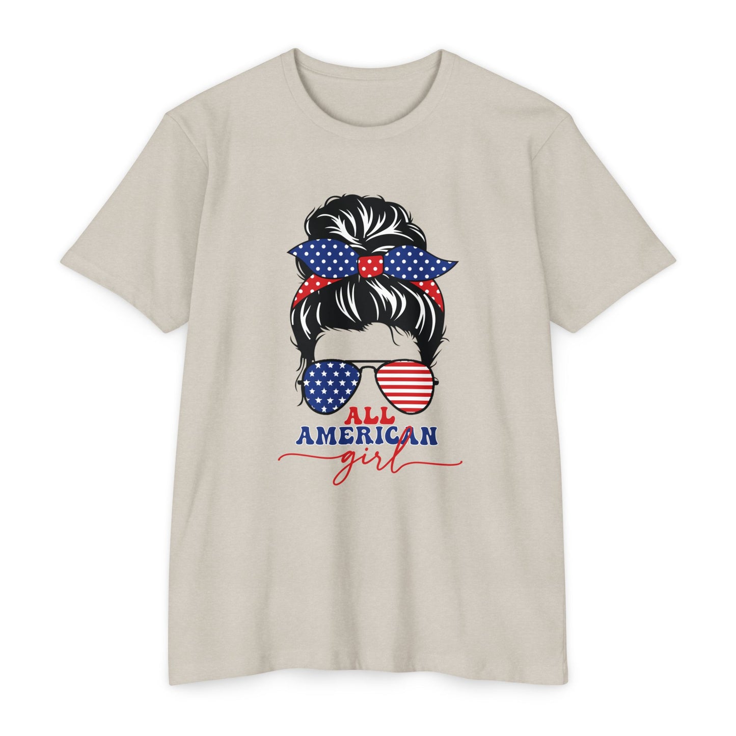 ALL AMERICAN GIRL Unisex CVC Jersey T-shirt