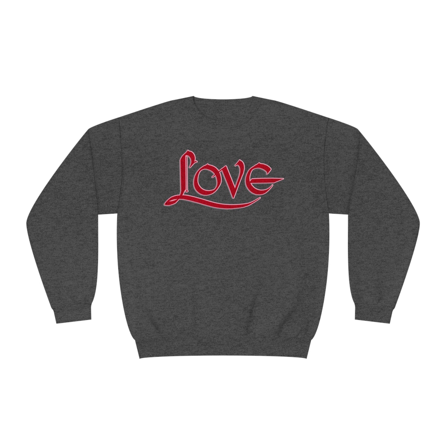 LOVE SWEATSHIRT RED/PINK Unisex NuBlend® Crewneck Sweatshirt