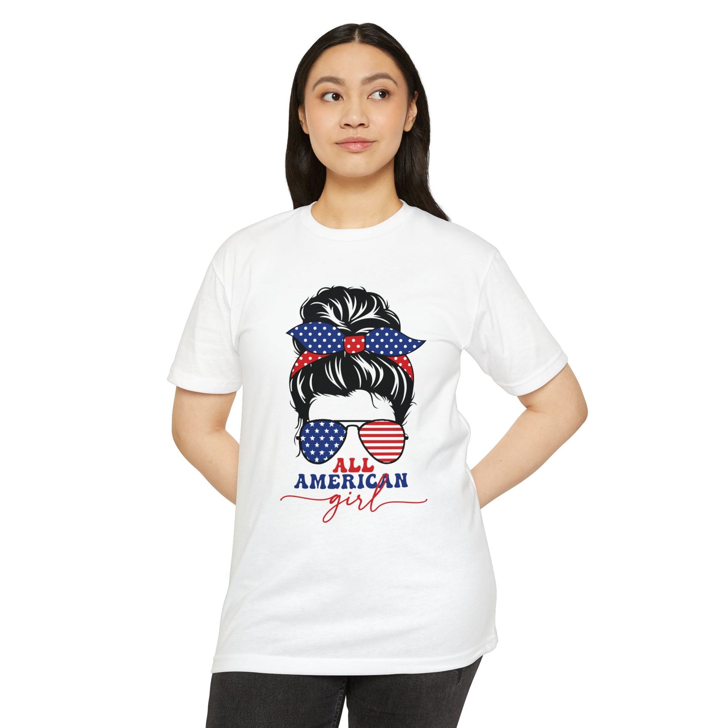 ALL AMERICAN GIRL Unisex CVC Jersey T-shirt