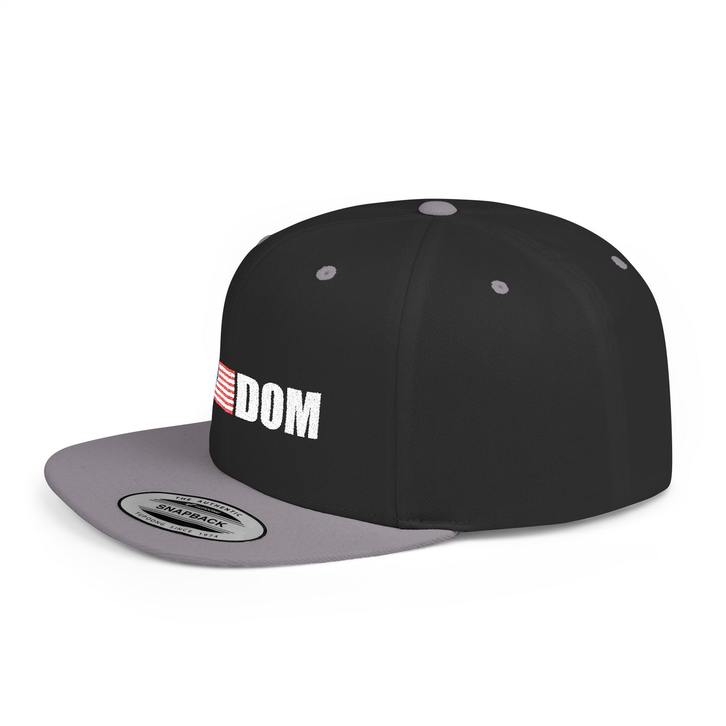 FREEDOM-Inspired Flat Bill Snapback Hat,