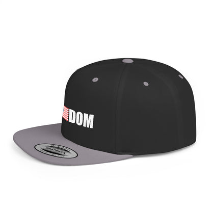 FREEDOM-Inspired Flat Bill Snapback Hat,