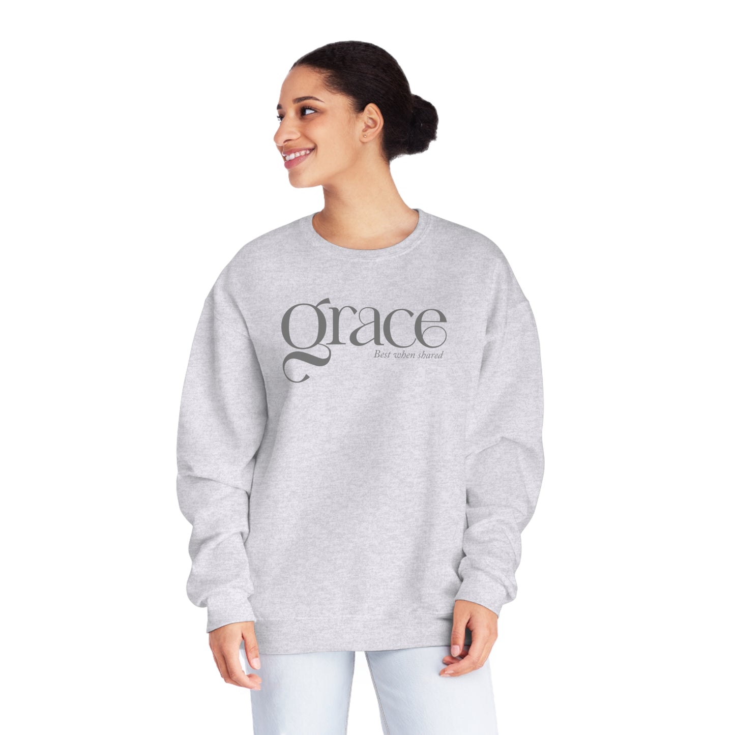 GRACE - BEST WHEN SHARED  Unisex NuBlend® Crewneck Sweatshirt