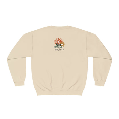 test 4 Grateful & Blessed Floral Crewneck Sweatshirt | Cozy Gift for Friends, Family, Holidays, Casual Wear, Inspirational Sweatshirt
