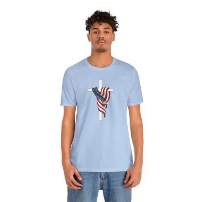 Patriotic Cross Unisex Tee Shirt