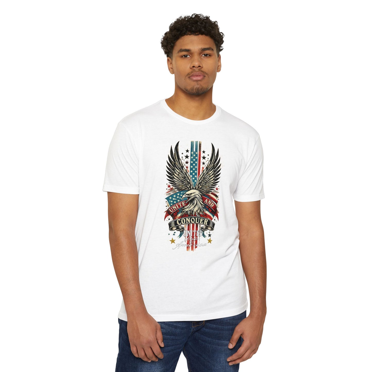 UNITE AND CONQUER  Unisex CVC Jersey T-shirt