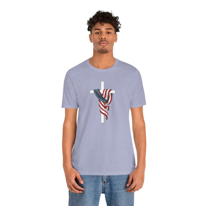 Patriotic Cross Unisex Tee Shirt