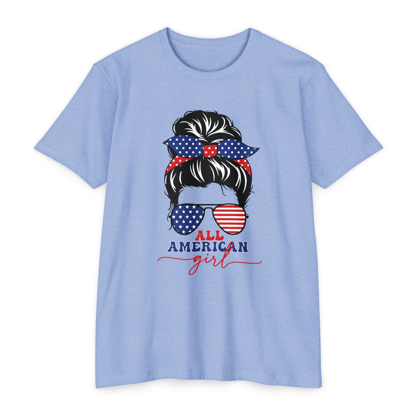 ALL AMERICAN GIRL Unisex CVC Jersey T-shirt