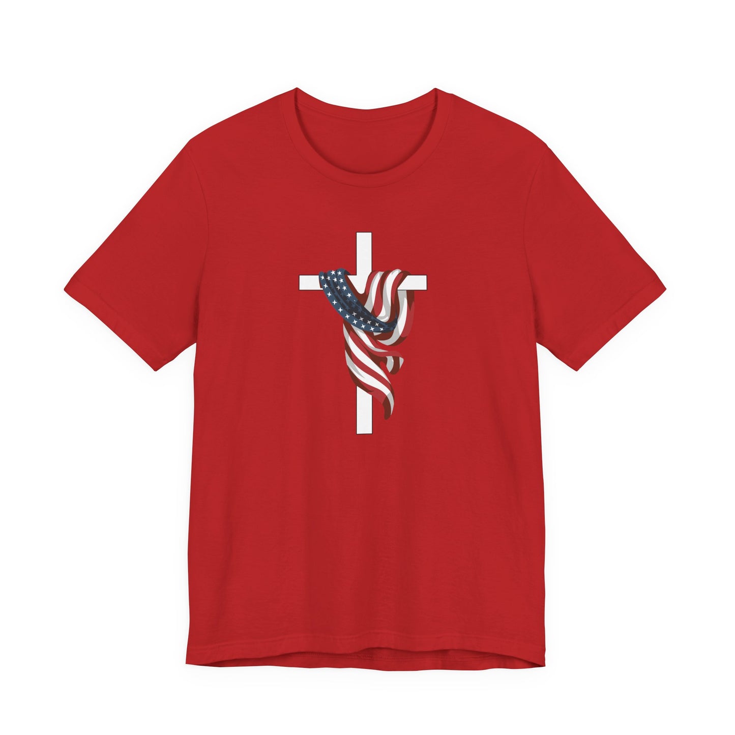 Patriotic Cross Unisex Tee Shirt