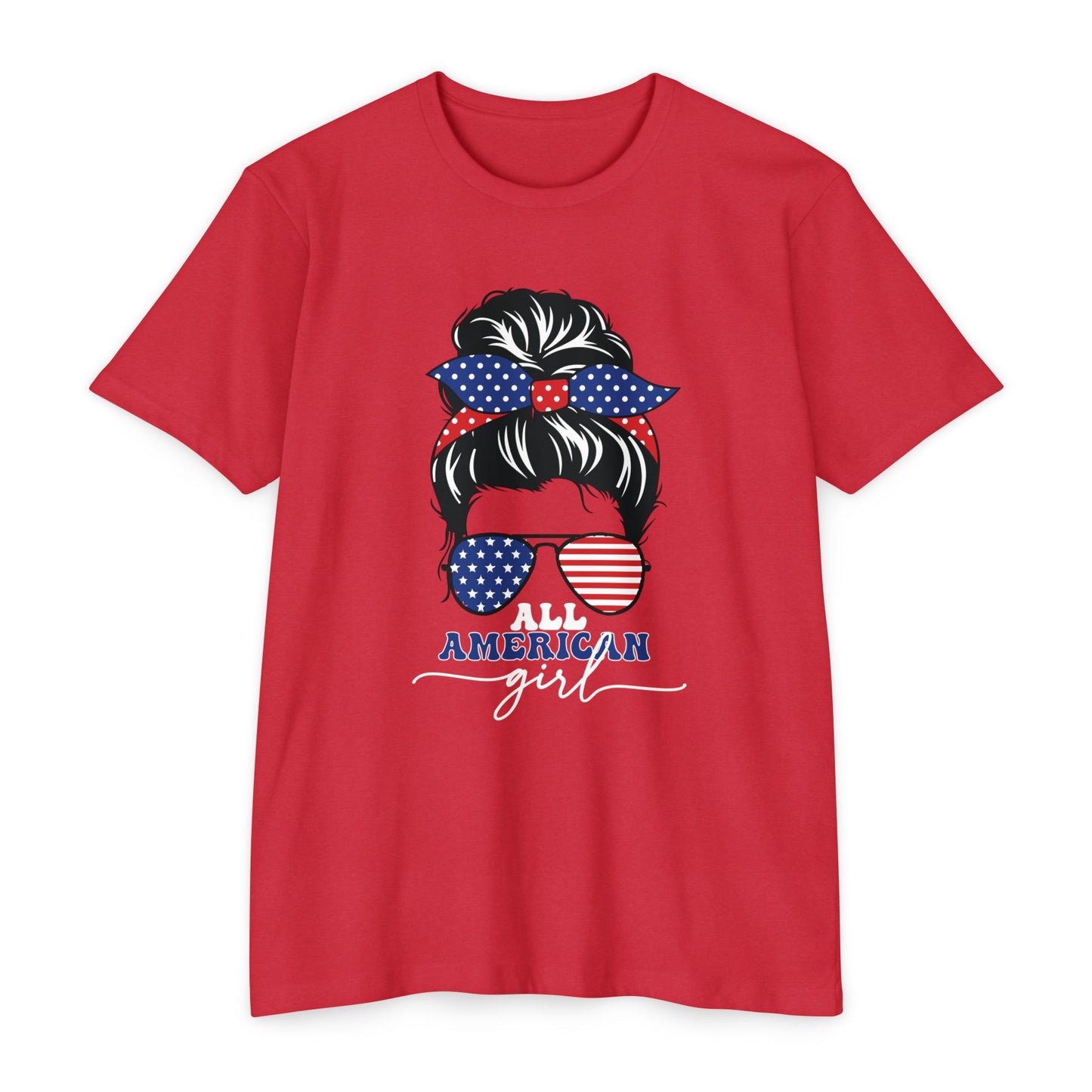 ALL AMERICAN GIRL Unisex CVC Jersey T-shirt