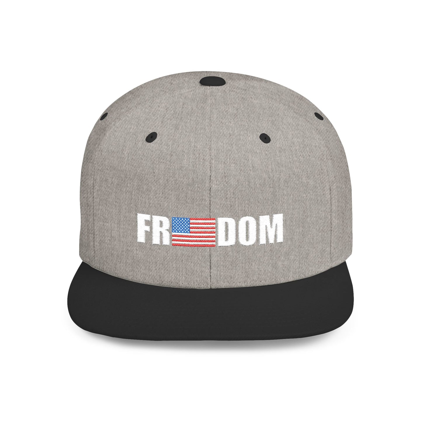 FREEDOM-Inspired Flat Bill Snapback Hat,